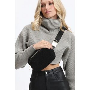 Urban Expression Santi Sherpa Shearling Belt Bag Fanny Pack